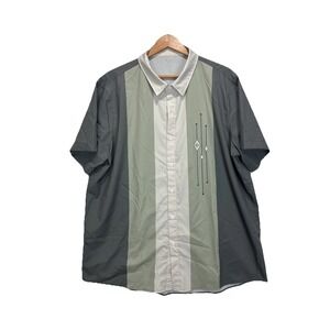 Steady Shirt Mens‎ Small Bowling Rockabilly Green